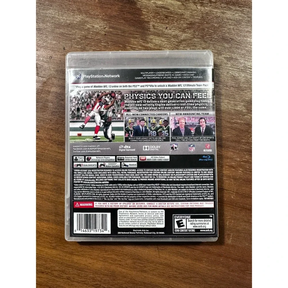 PS3 Madden 13 - Video Game (COMPLETE) w Manual Excellent Condition